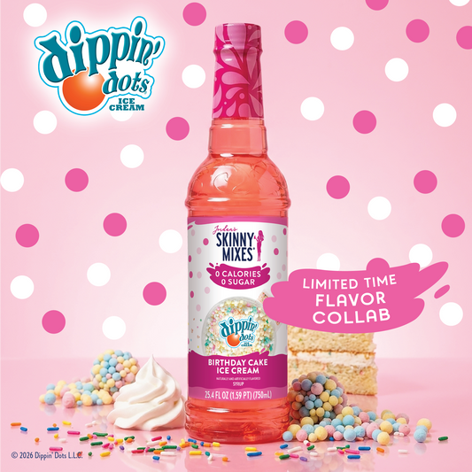 Jordan's Skinny Mixes - Dippin' Dots® Birthday Cake Ice Cream Syrup