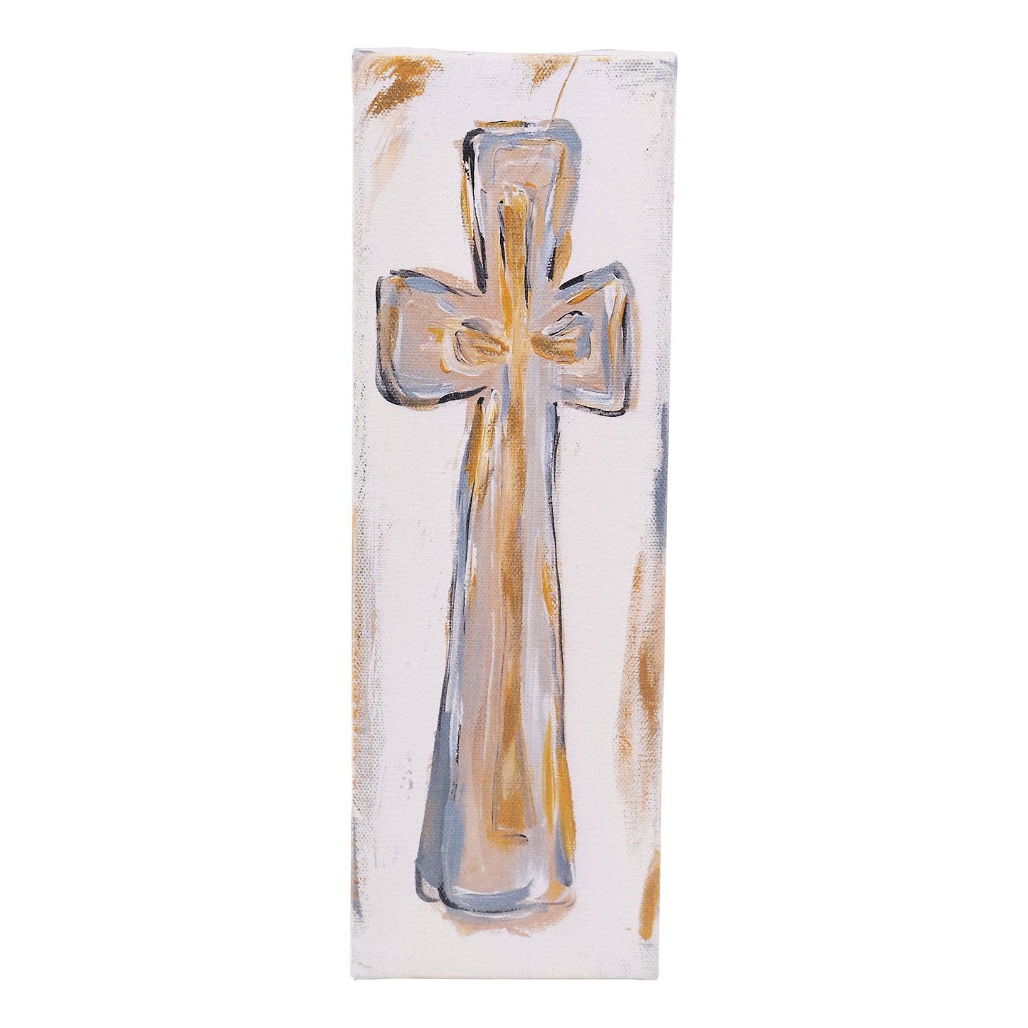 Glory Haus - Neutral Cross Canvas