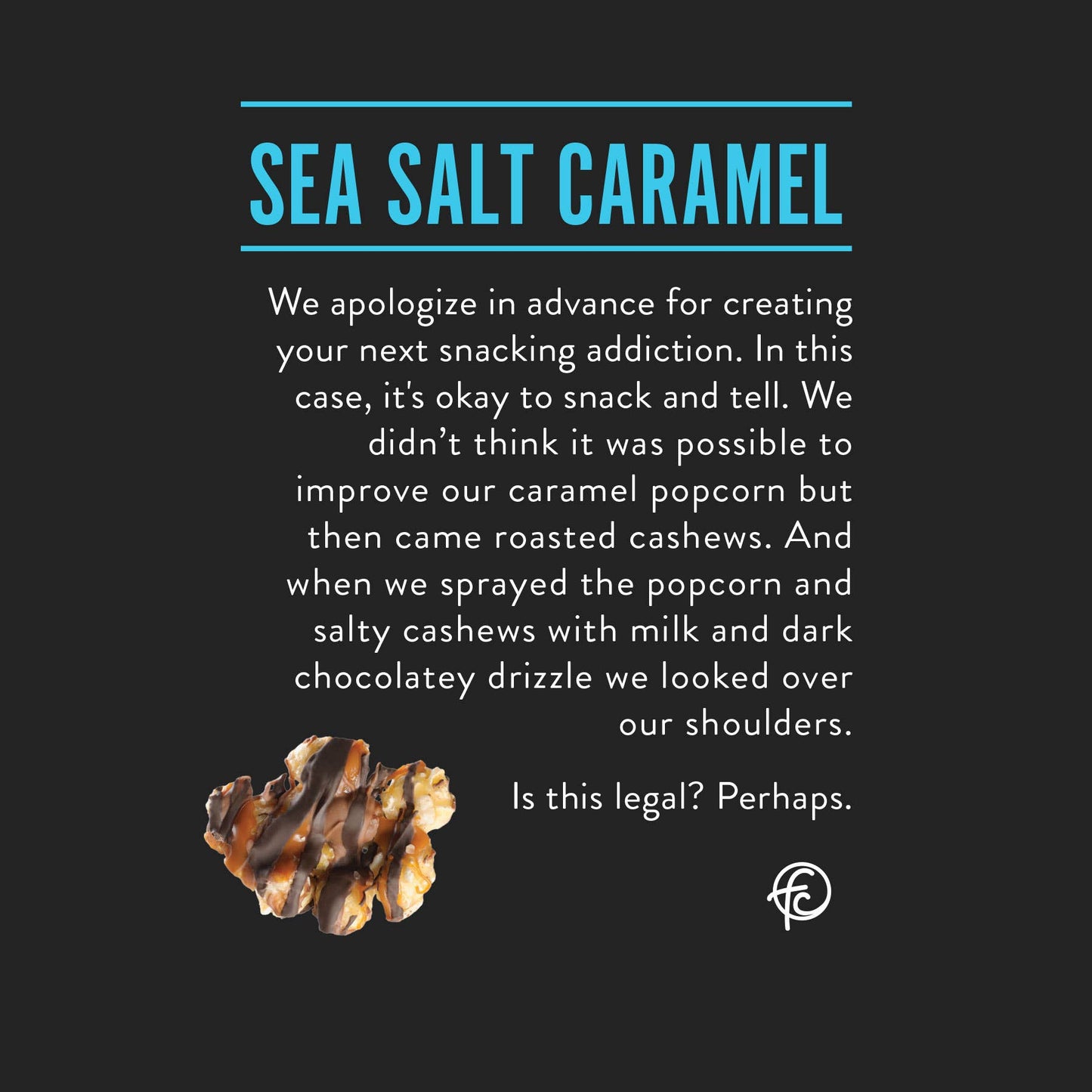 Sea Salt Caramel 5oz Bags | Chocolate Popcorn