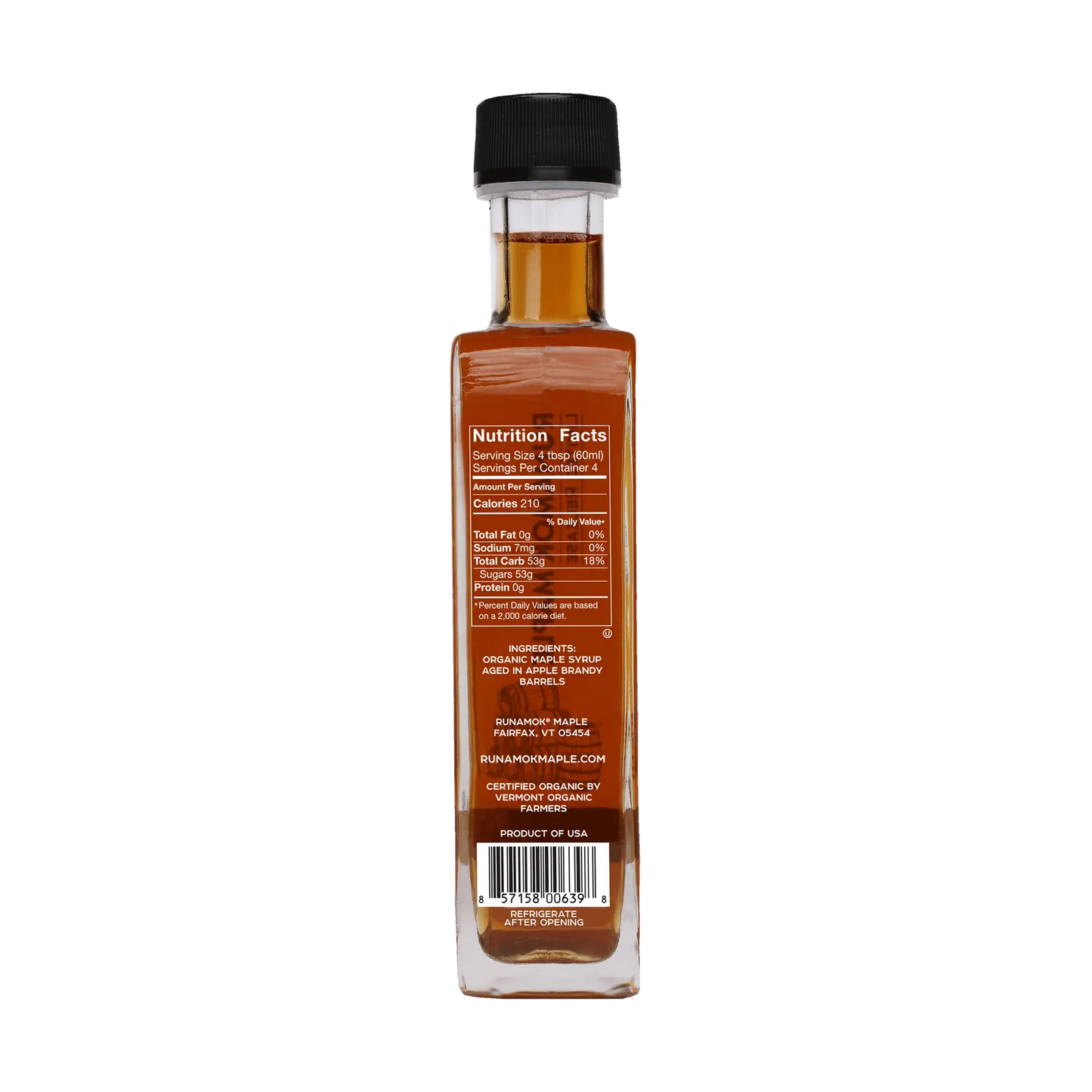 LIMITED RELEASE Apple Brandy Barrel-Aged Maple Syrup 250ml