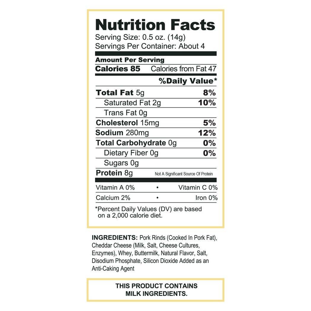 Pork King Good - Pork King Good White Cheddar Pork Rinds 1.75 oz Bag