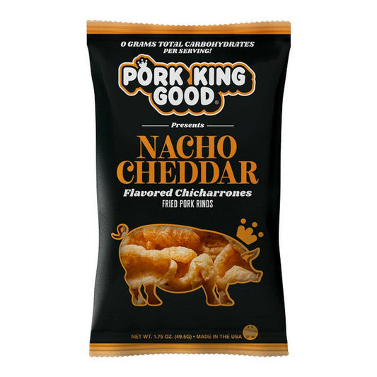 Pork King Good - Pork King Good Nacho Cheddar Pork Rinds  1.75oz Bag