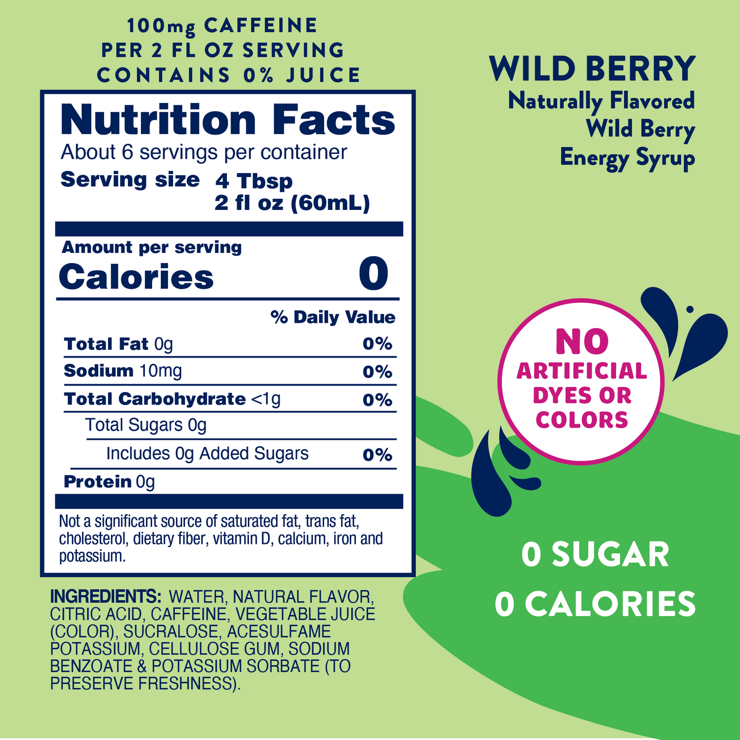 S/F Wild Berry Energy Syrup