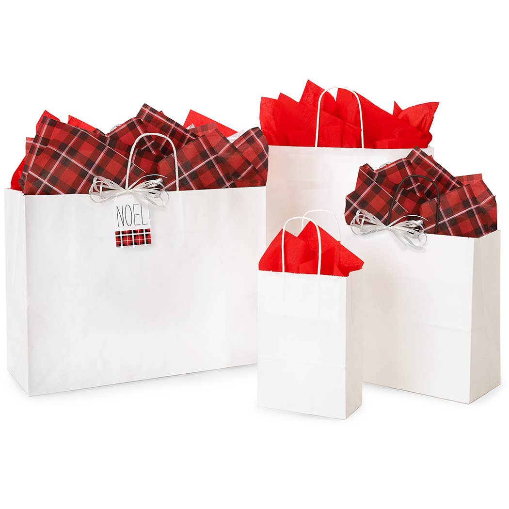 Nashville Wraps - White Kraft Paper Shopping Bags
