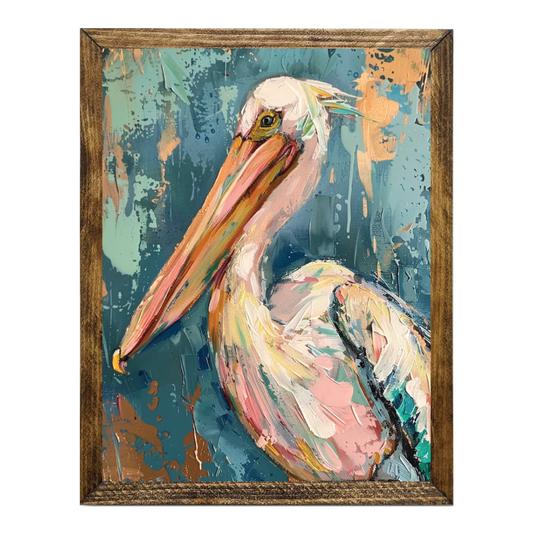 Jarmz Designs - ARTISTIC SERIES TIMBERLAND- PELICAN PAINTING