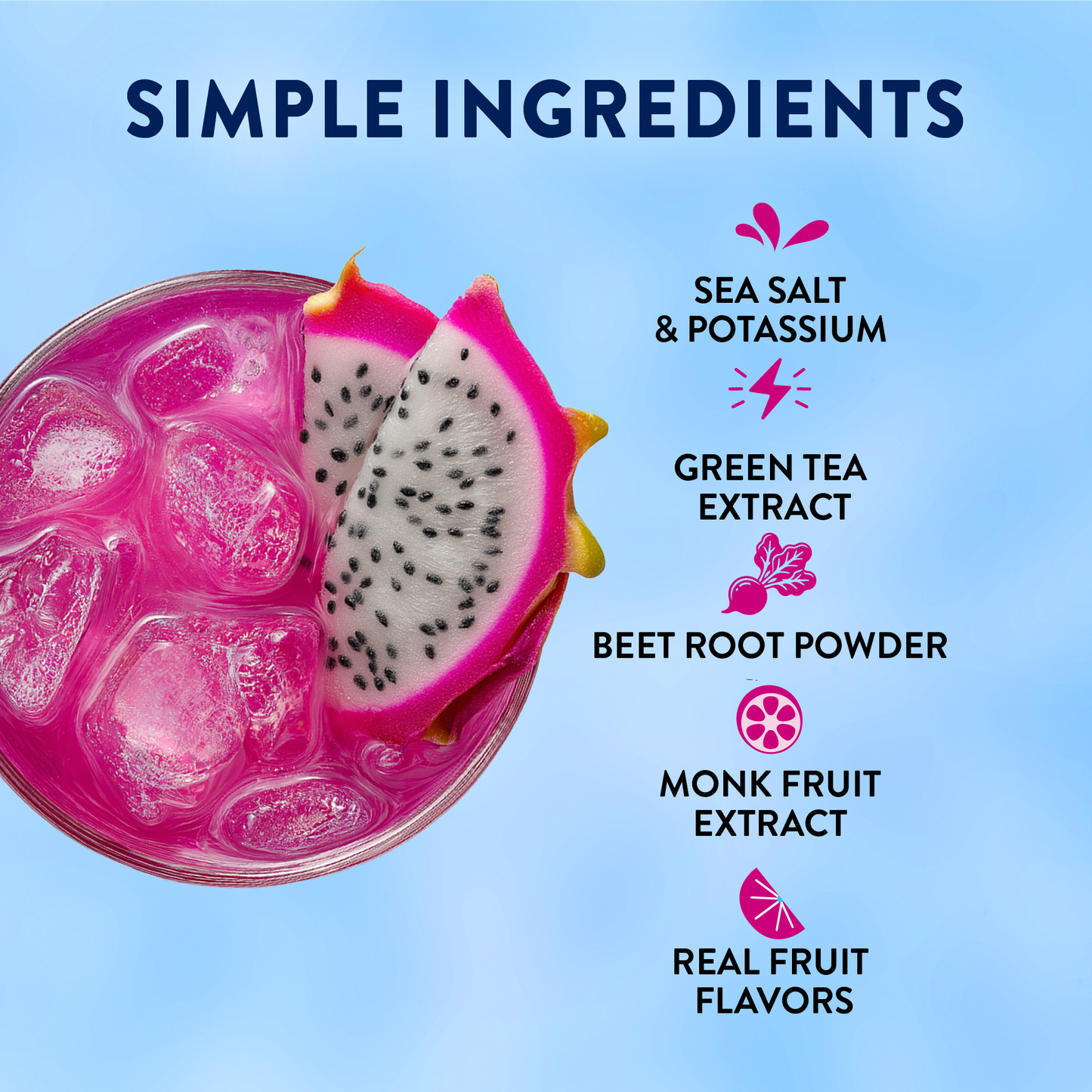Jordan's Skinny Mixes - Refresher Stix 16 ct - Mango Dragon Fruit