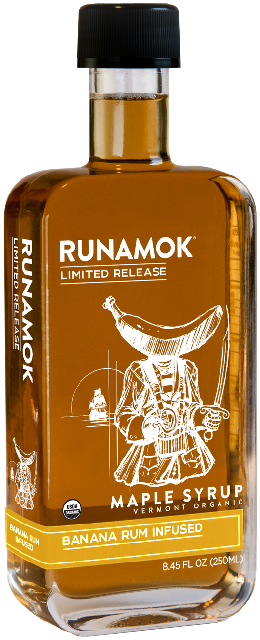 LIMITED RELEASE Banana Rum Infused Maple Syrup 250ml