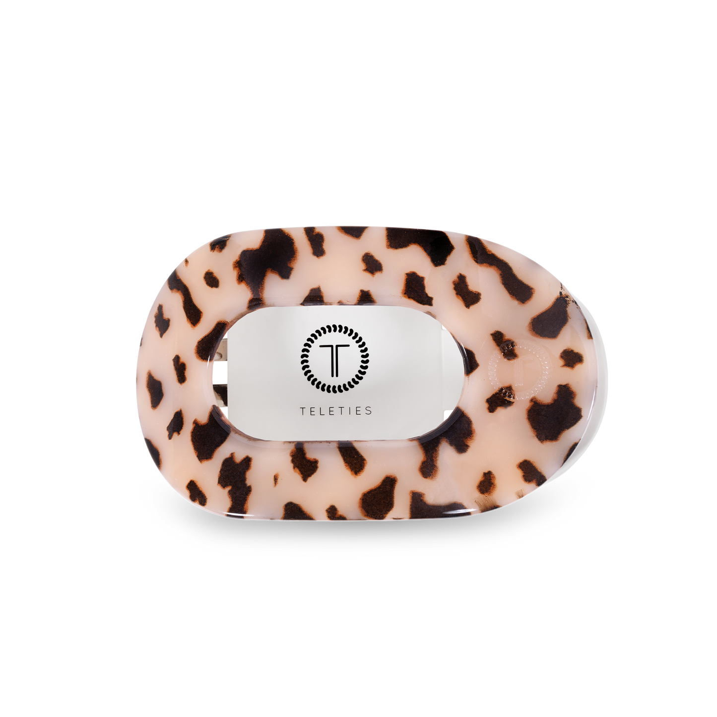 Round Flat Hair Clip | Blonde Tortoise