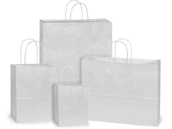 Nashville Wraps - White Kraft Paper Shopping Bags