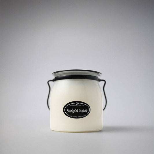 Milkhouse Candle Company - 16 oz Butter Jar Candle: Eucalyptus Lavender