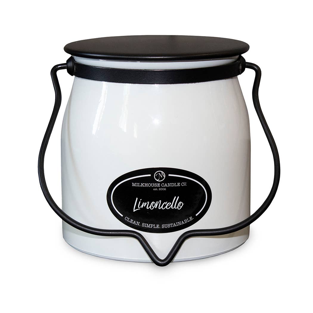 Milkhouse Candle Company - 16 oz Butter Jar Candle: Limoncello