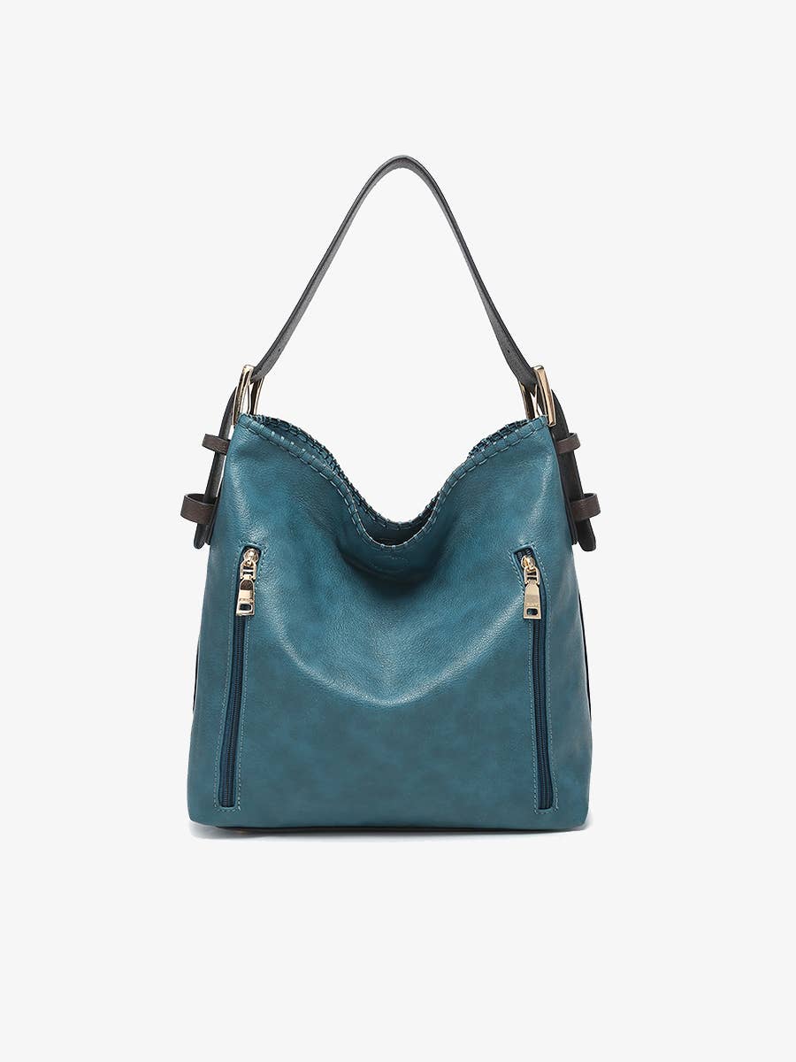 Jen & Co. - M1816A Alexa 2-in-1 Hobo Bag w/Dual Zip Compartments