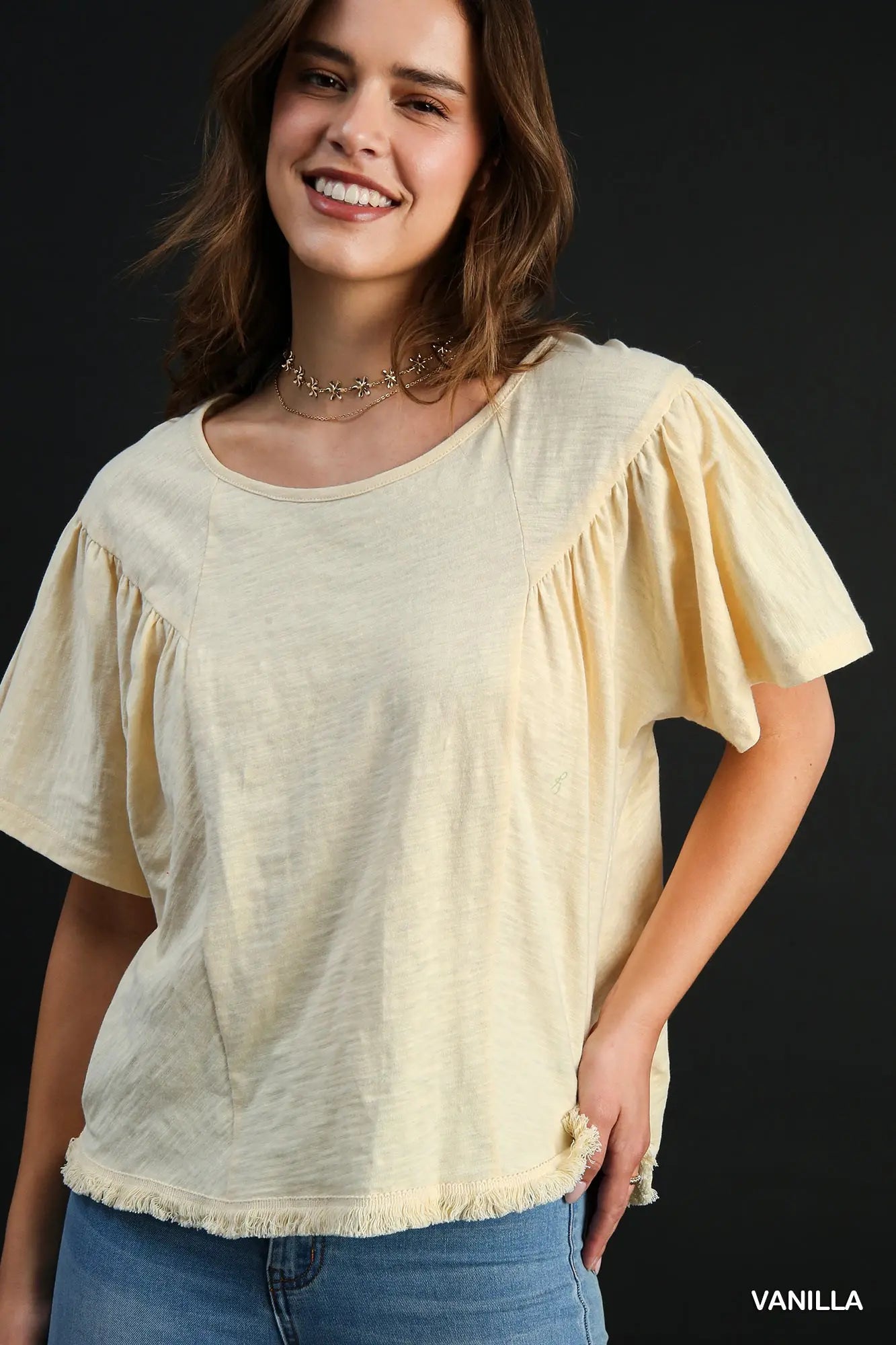 Round Neck Wide Sleeve
