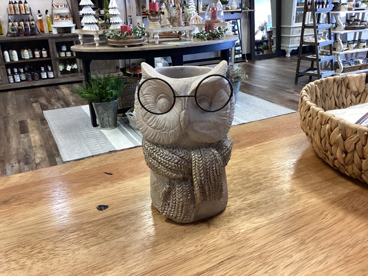 Eyeglass Owl Vase