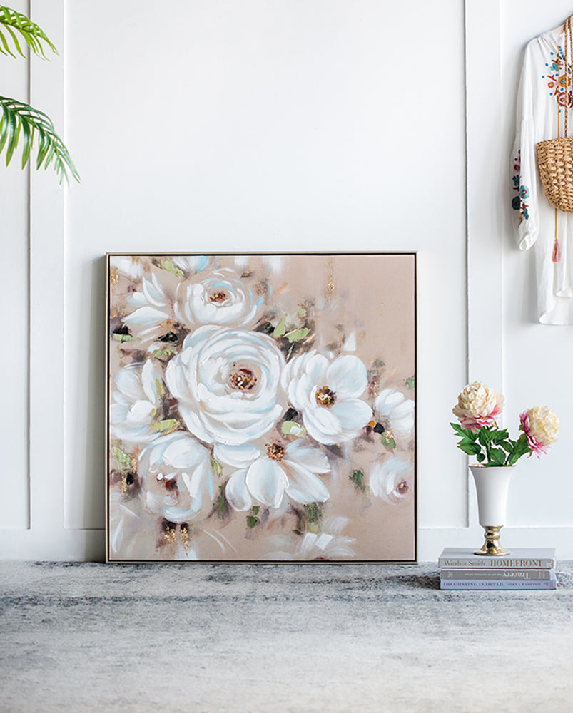 'Alexandra' Framed Floral Wall