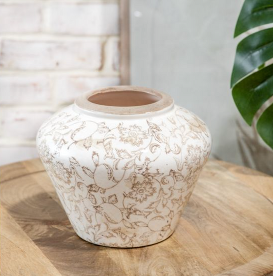 Beige Heirloom Accent Vase