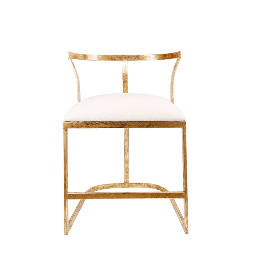 Cavendish Gold and White Dining Chair