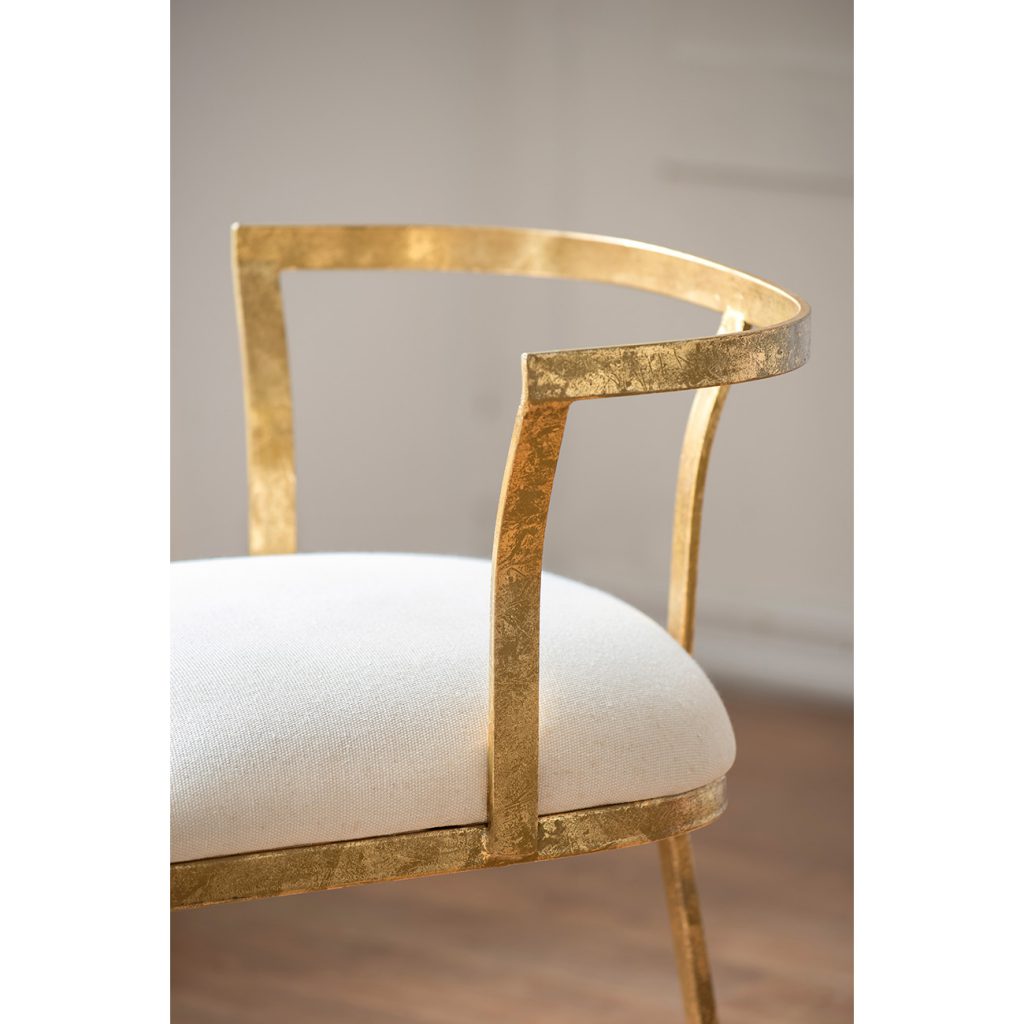 Cavendish Gold and White Dining Chair
