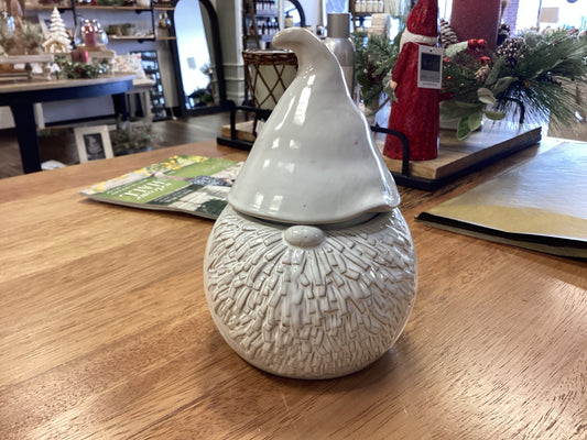 8” White Gnome Jar