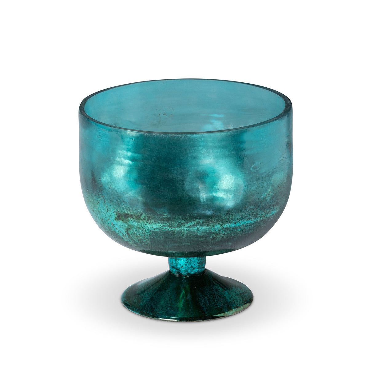 Ingrid Oxidized Footed Glass Bowl