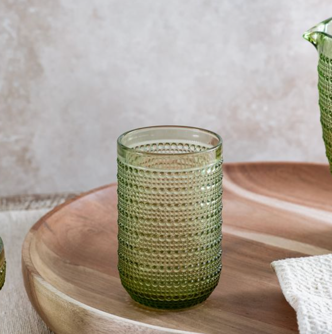 Green Dot Highball Glass