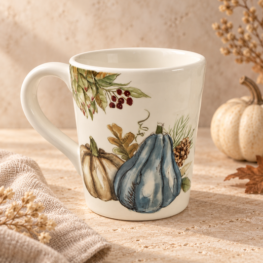 Blue Harvest Pumpkin Mug