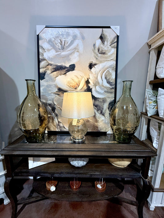 24" Brown Glass Vase