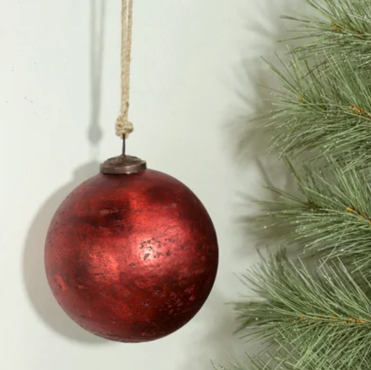 5" Red Foil Ornament