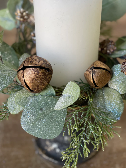 Gold Song Eucalyptus Candle Ring | 3"