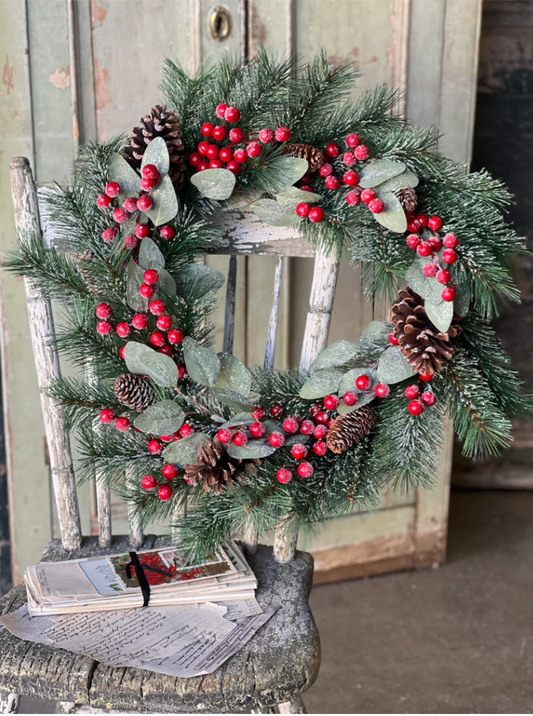 Nonesuch Iced Pine Wreath | 24"