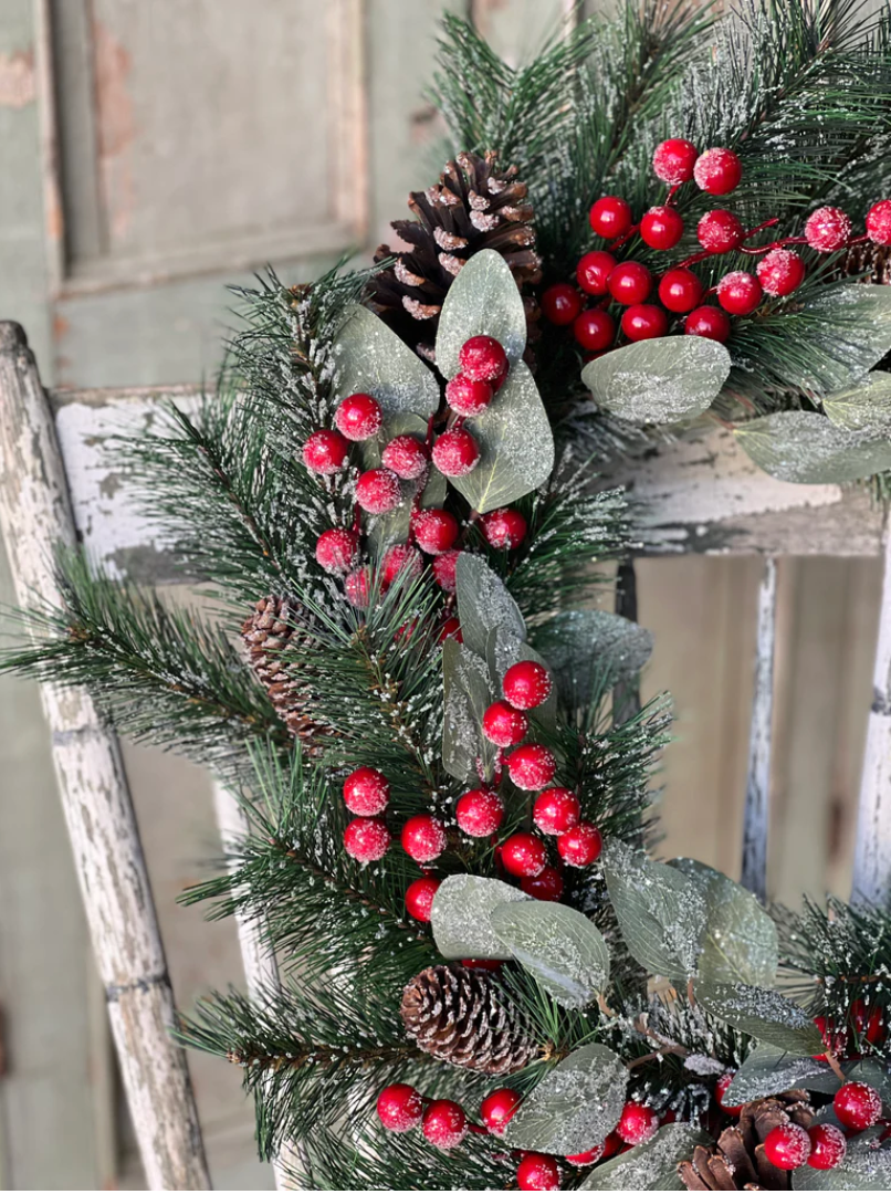 Nonesuch Iced Pine Wreath | 24"