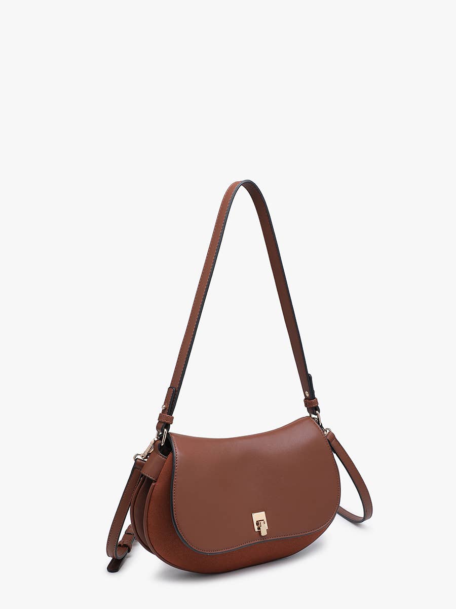 Jen & Co. - Quinn Faux Suede Shoulder Bag w/ Push Lock | M2850