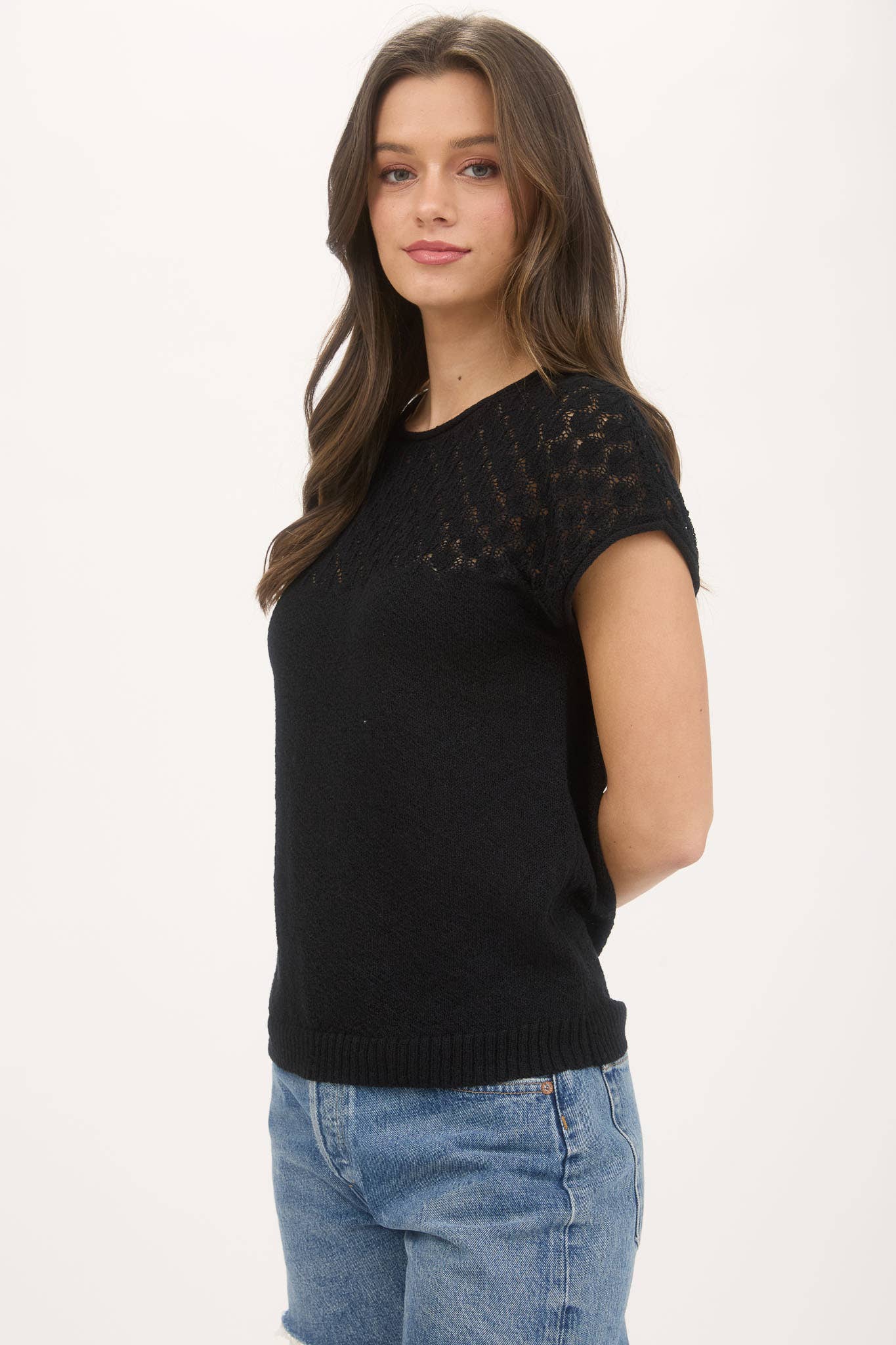 Eyelet Sweater