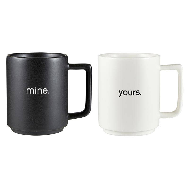 Matte Stackable Mug Set - Yours & Mine