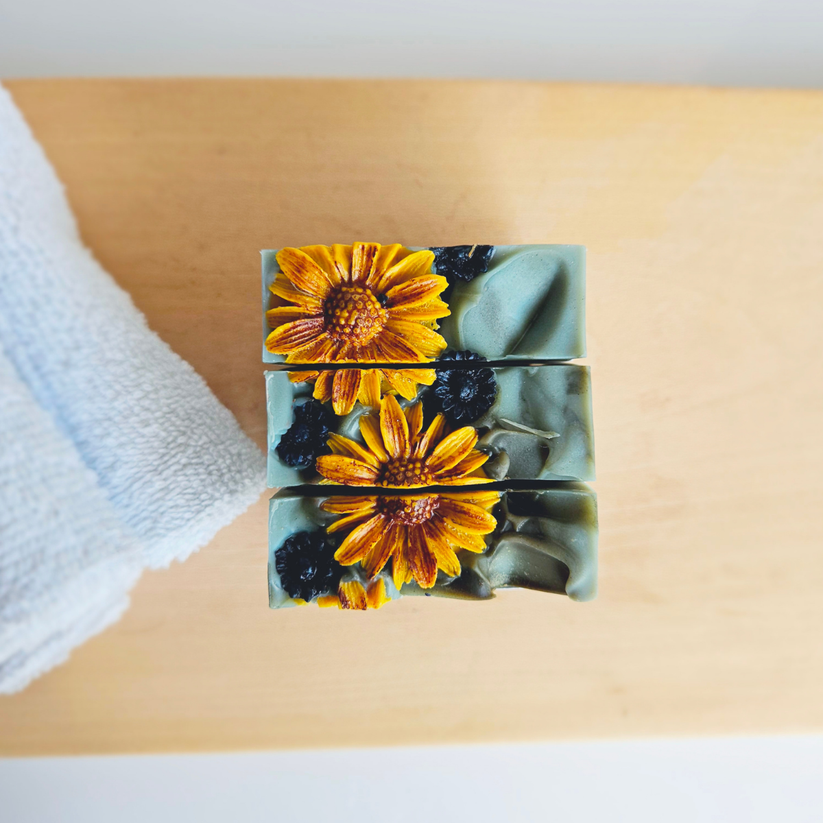 Golden Sunflower + Amber Goat Milk Soap