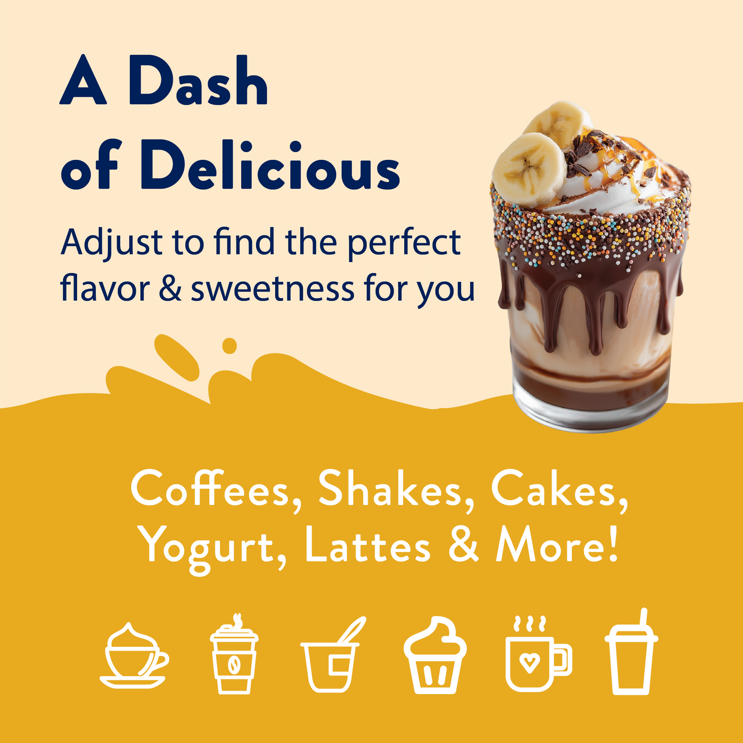 Jordan's Skinny Mixes - Dippin' Dots® Banana Split Ice Cream Syrup
