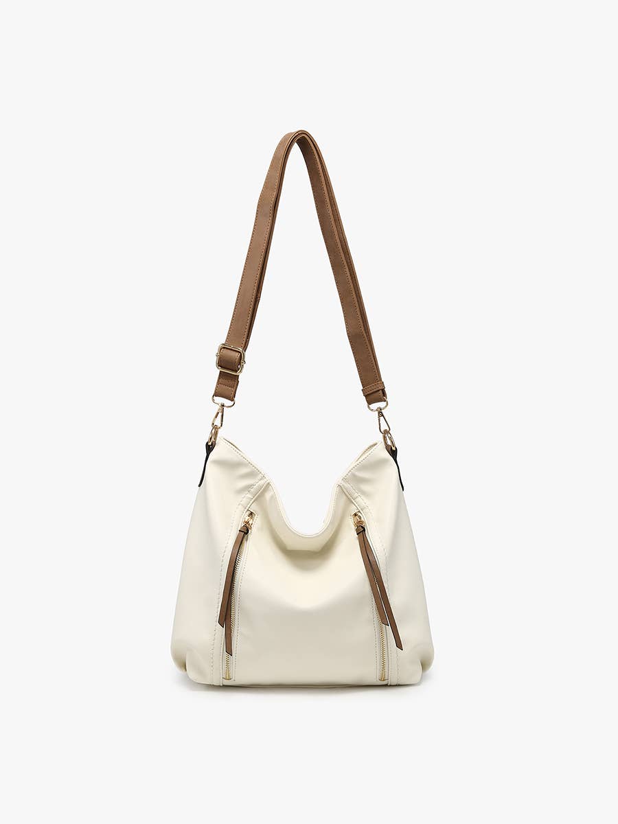 Jen & Co. - Mina Distressed Hobo Bag | M2744