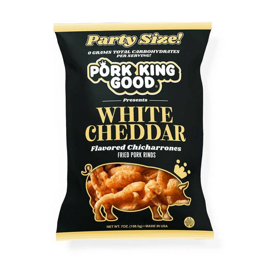 Pork King Good - Pork King Good White Cheddar Pork Rinds 7oz Bag