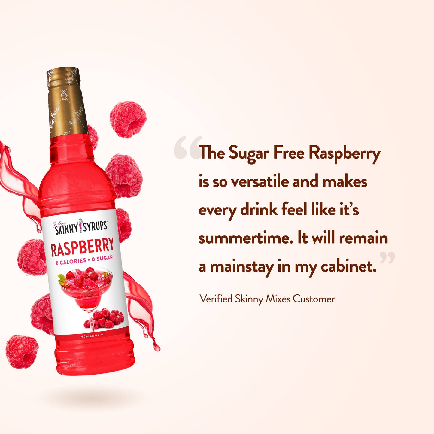 Jordan's Skinny Mixes - Sugar Free Raspberry Syrup