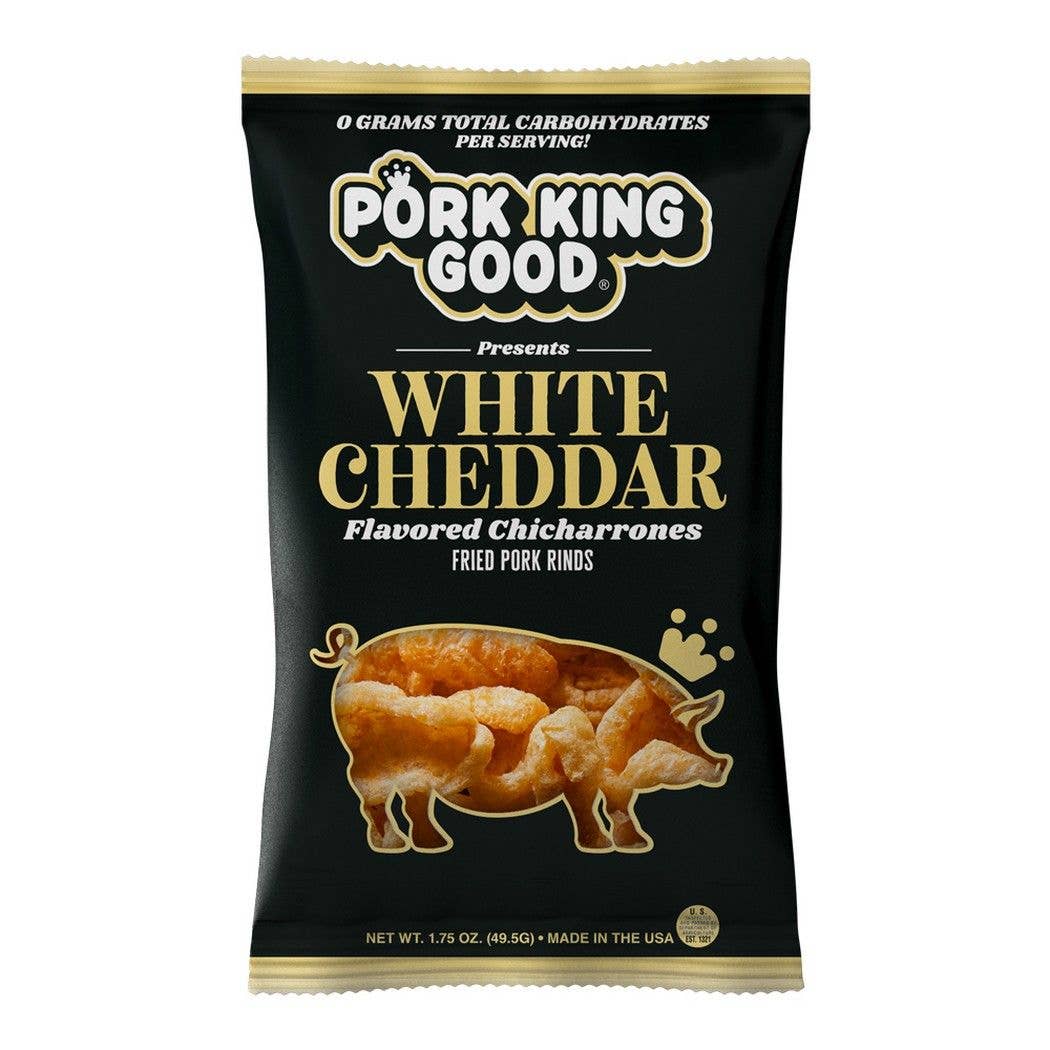 Pork King Good - Pork King Good White Cheddar Pork Rinds 1.75 oz Bag