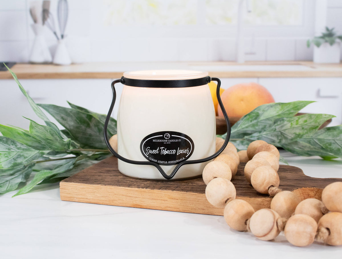 Sweet Tobacco Leaves - Butter Jar Candle