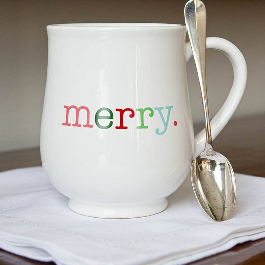 Merry Coffee Mug   White/Multi   18oz