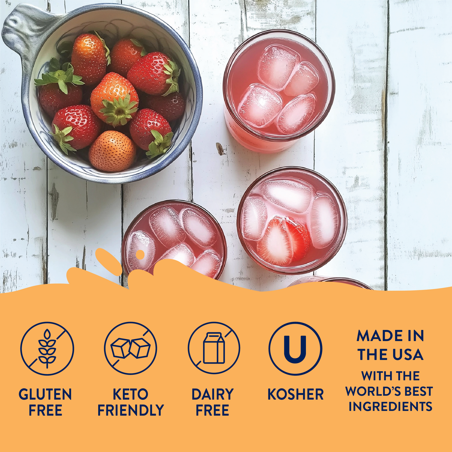 Jordan's Skinny Mixes - Sugar Free Strawberry Pink Lemonade Concentrate