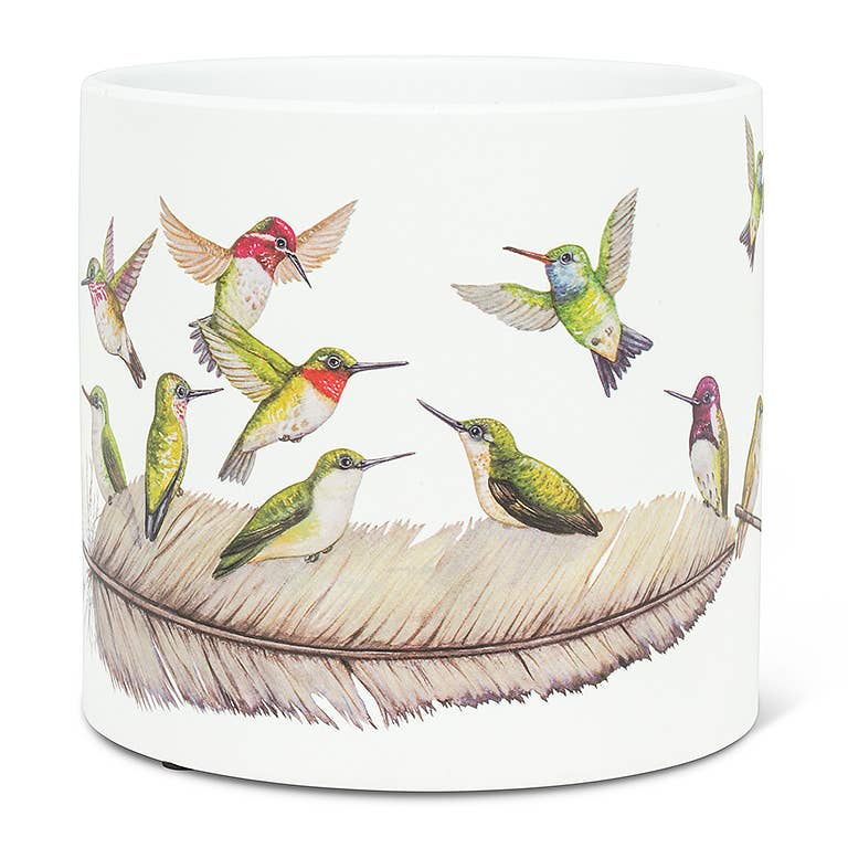 Lg Hummingbirds Planter-6.5"D-2322