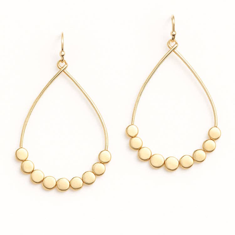Golden Glam Drop Earrings