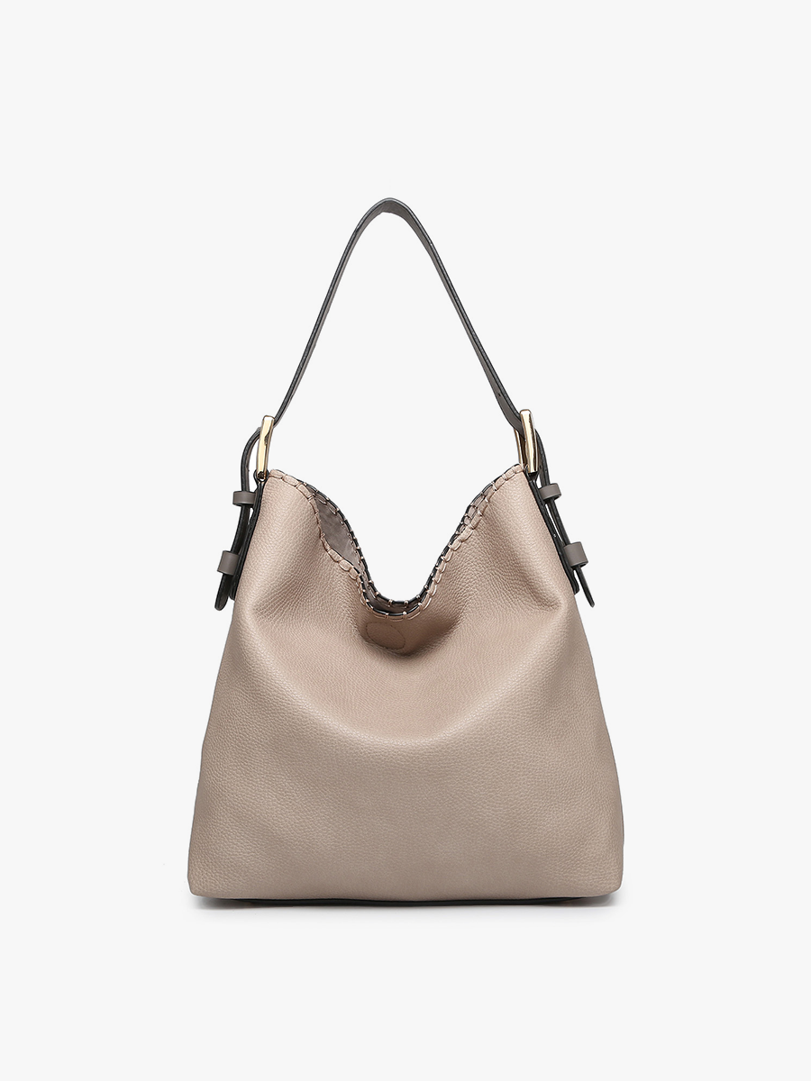 Jen & Co. - M1816A Alexa 2-in-1 Hobo Bag w/Dual Zip Compartments