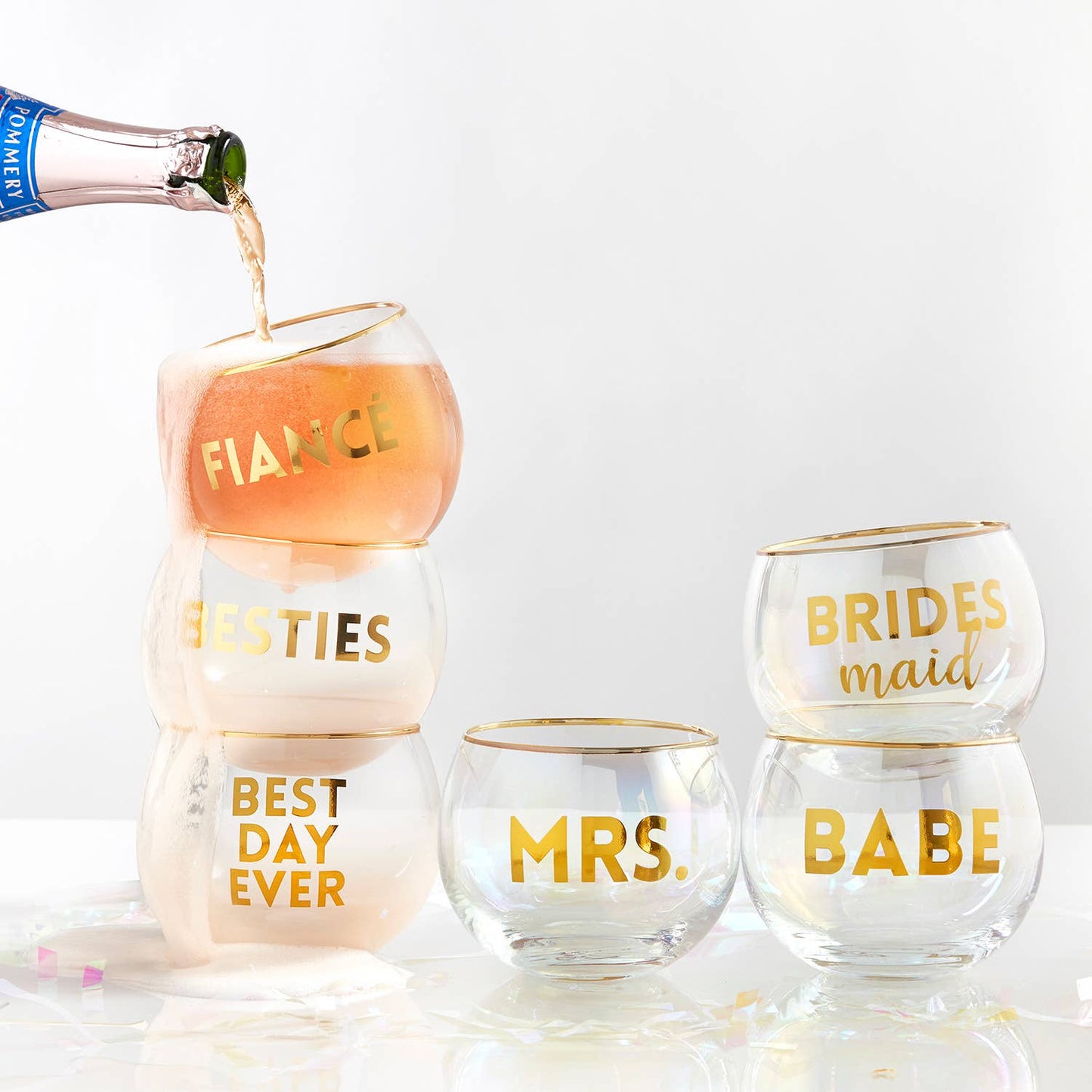 Bridesmaid Poly Glassware