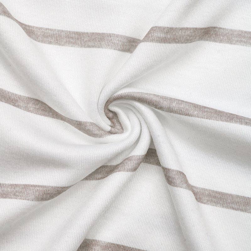 Suhkasana - Retro Striped Long Sleeve T-Shirt for Women Casual Layering Top