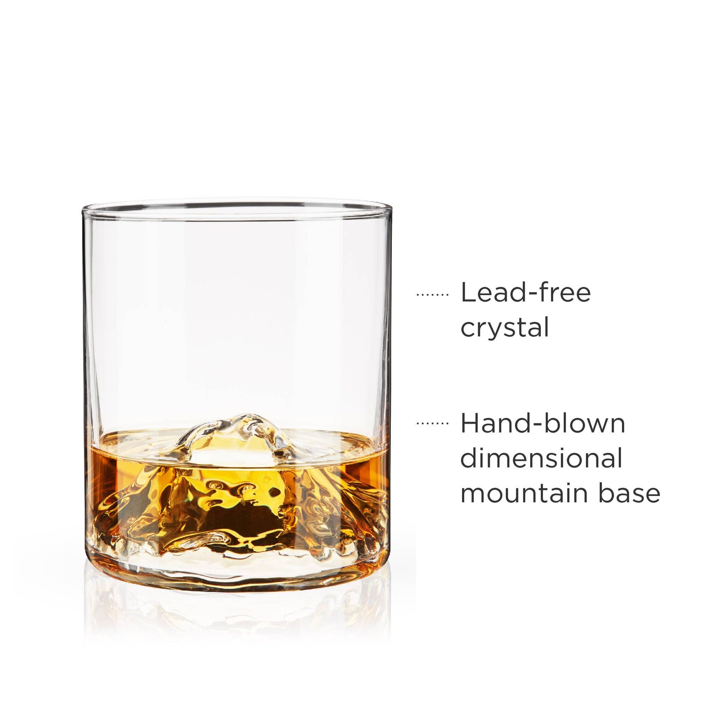 Mountain Themed Crystal Tumblers - Set of 2