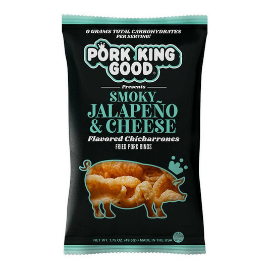 Pork King Good - Pork King Good Smoky Jalapeno &Cheese Pork Rinds  1.75oz Bag